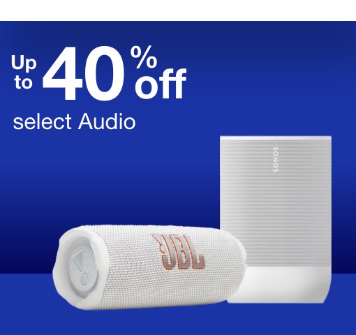 up to 40% off select audio
